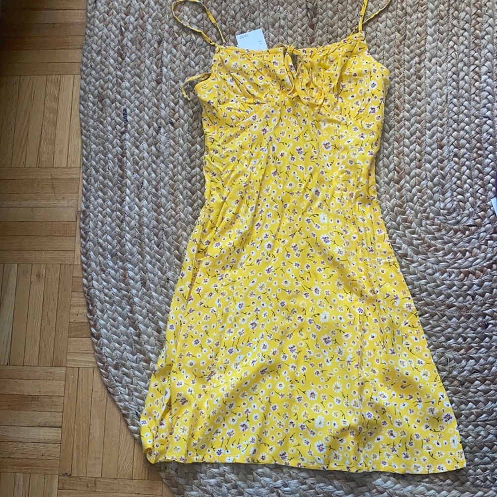 Abound yellow floral mini dress